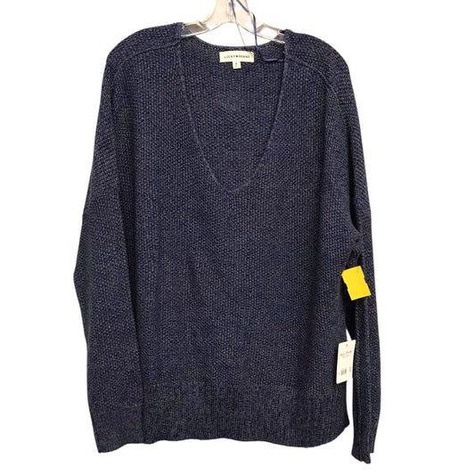 Sweater By Lucky Brand In Blue, Size:Xl