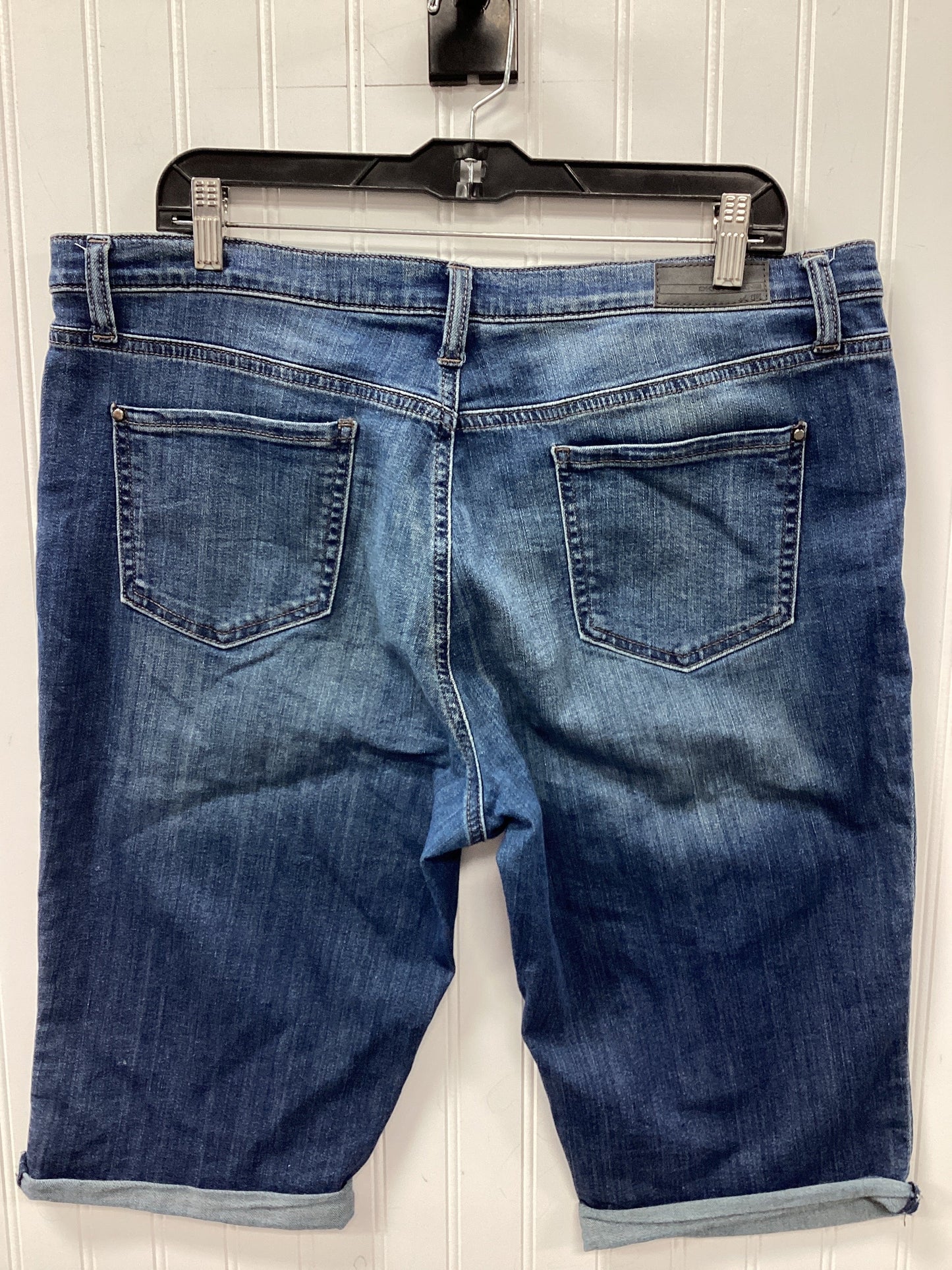 Shorts By Dkny In Blue Denim, Size:16