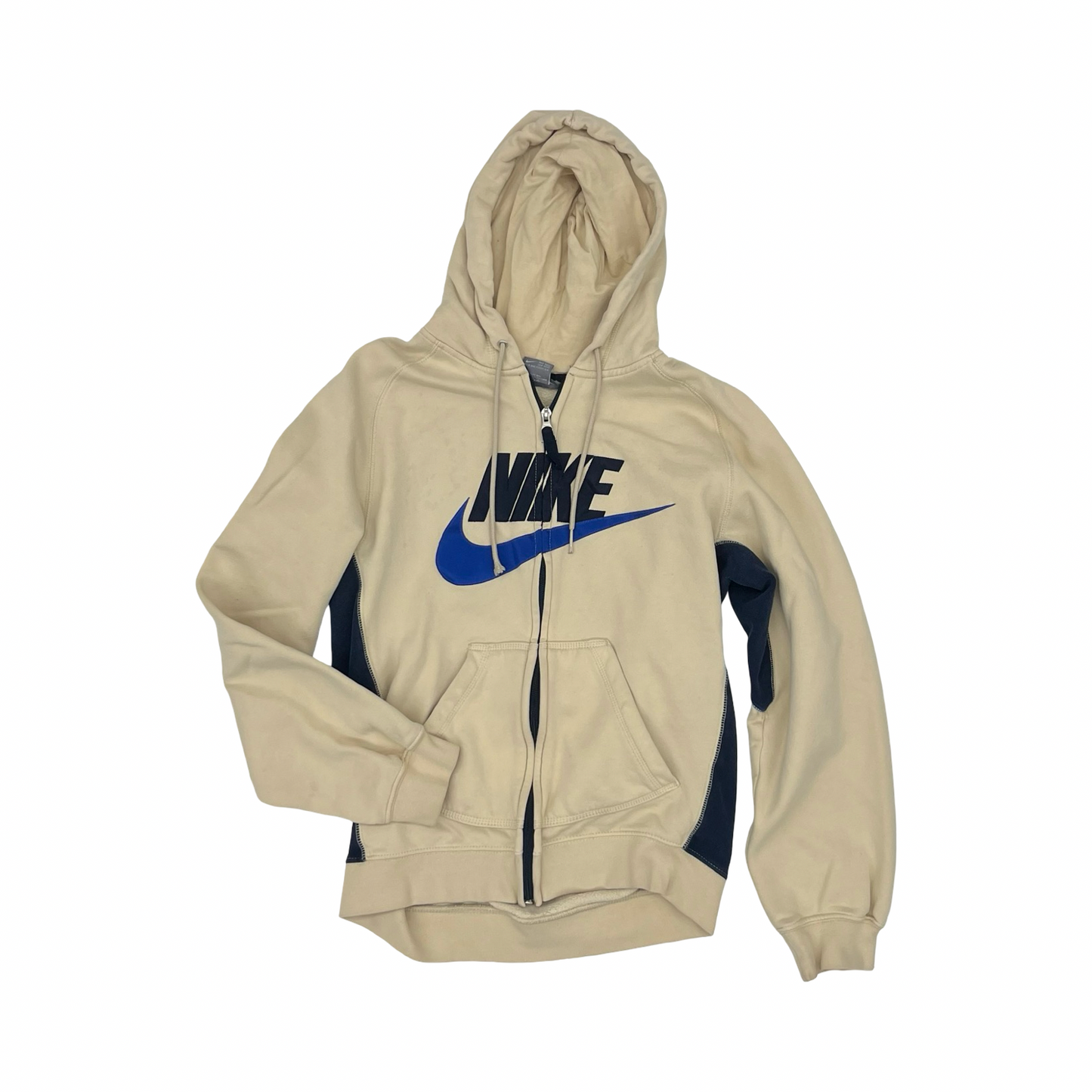 Jacket Other By Nike In Blue & Tan, Size:S