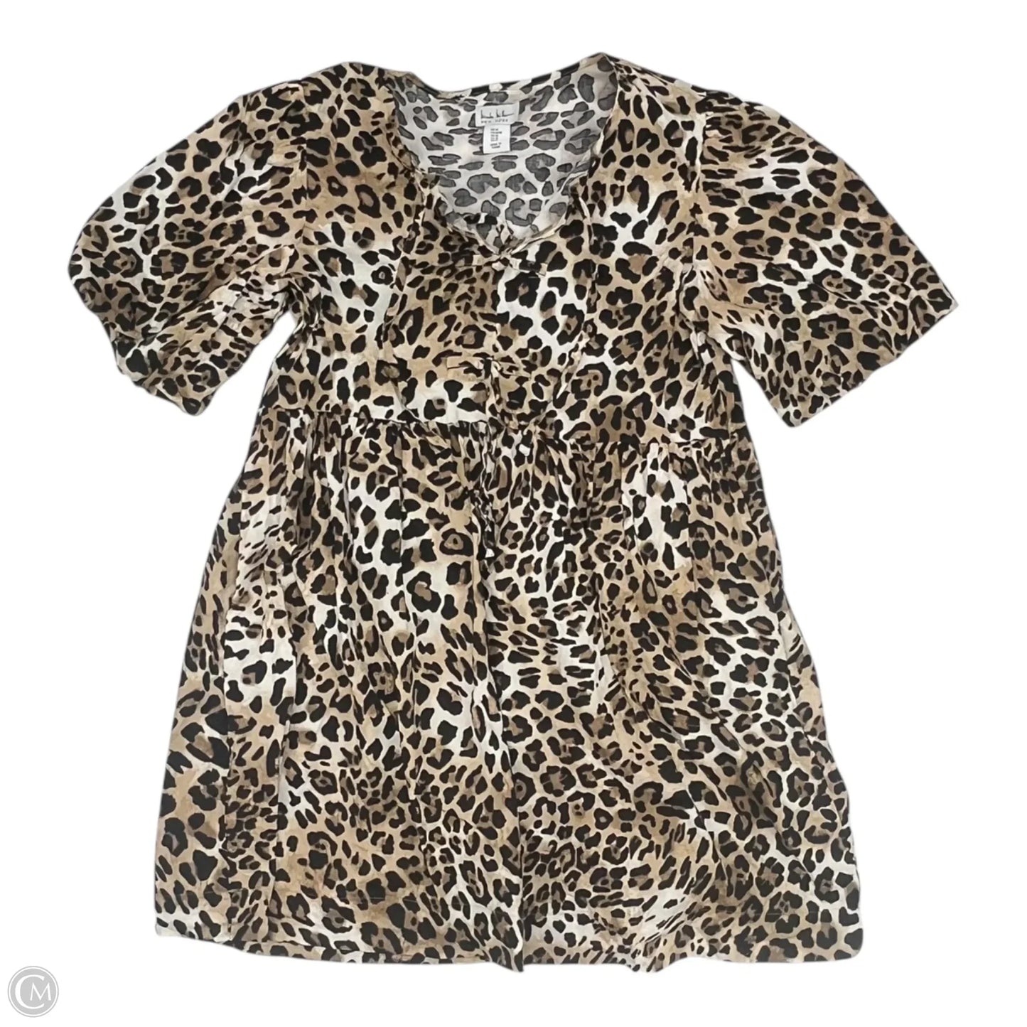 Dress Party Short By Nicole Miller In Animal Print, Size: M