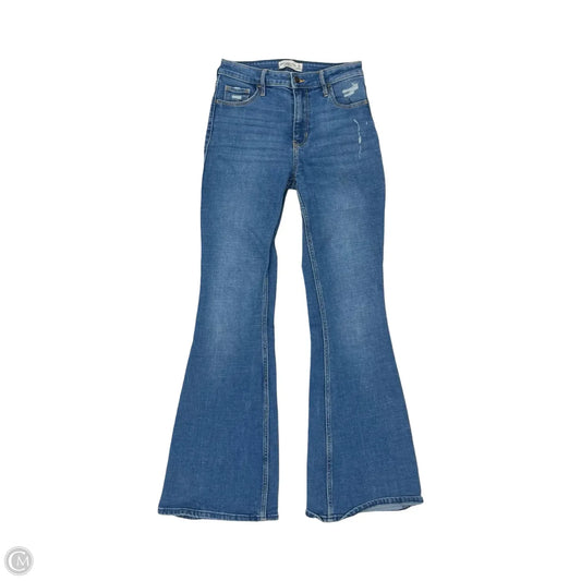 Jeans Flared By Abercrombie And Fitch In Blue Denim, Size: 2