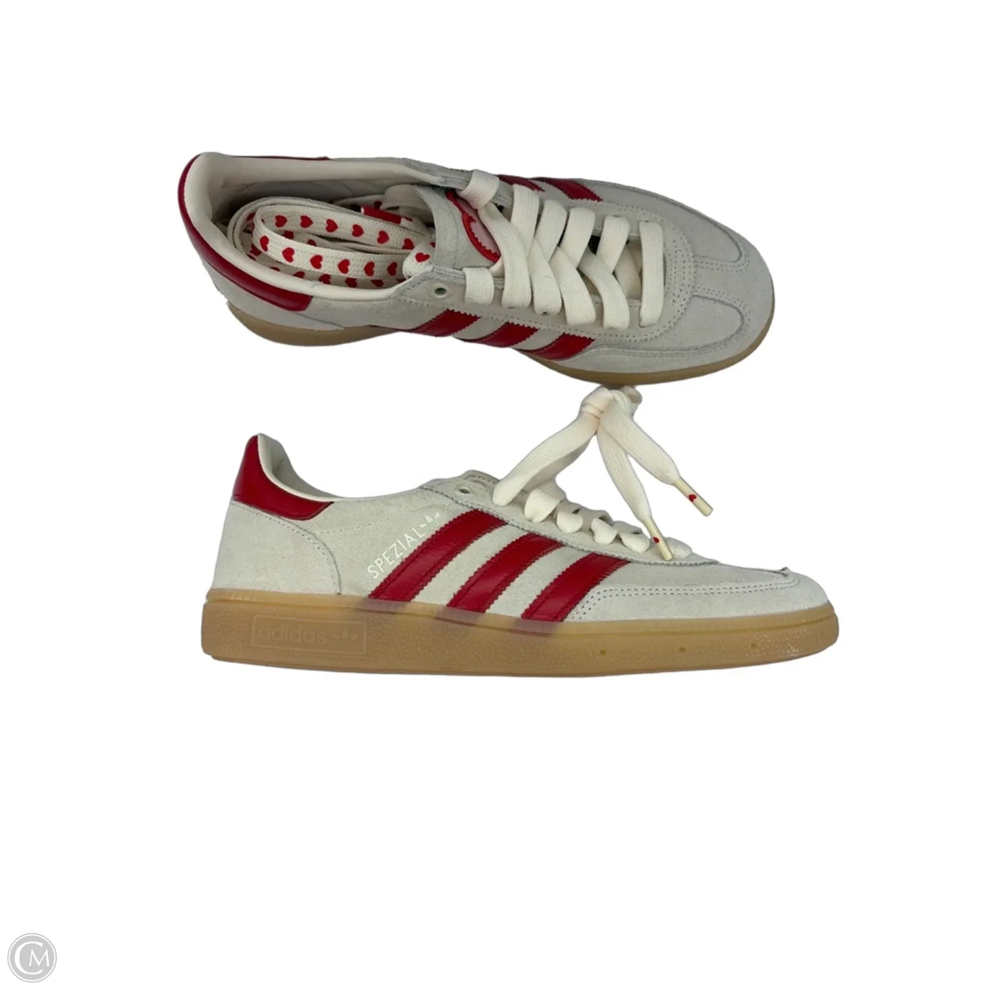 Shoes Sneakers By Adidas In Cream & Red, Size: 9