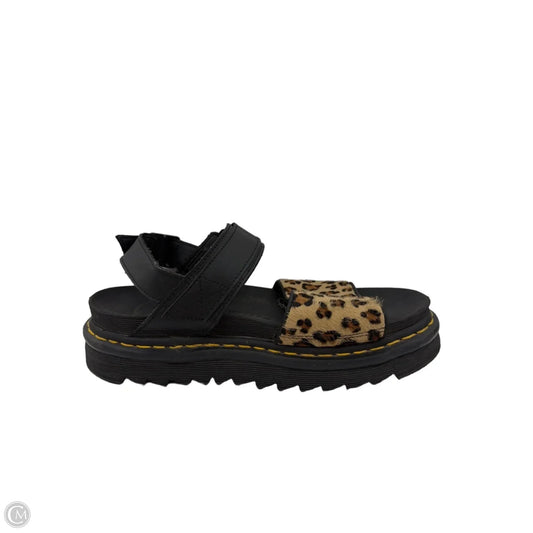 Sandals Designer By Dr Martens In Black & Brown, Size: 9