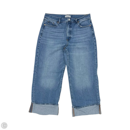 Jeans Wide Leg By Loft In Blue Denim, Size: 12
