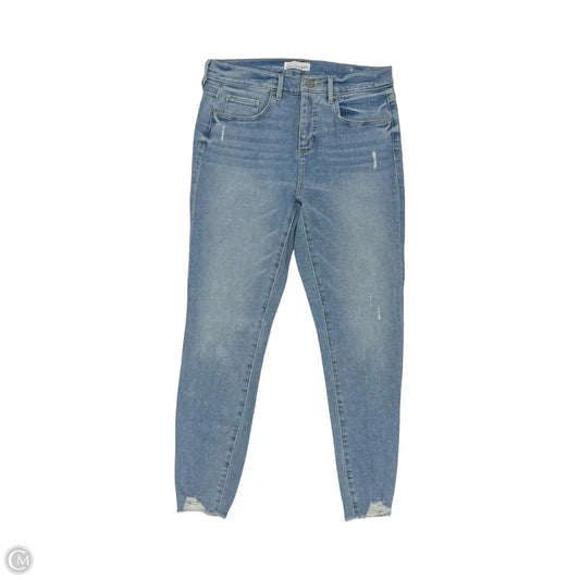 Jeans Skinny By Loft In Blue Denim, Size: 8
