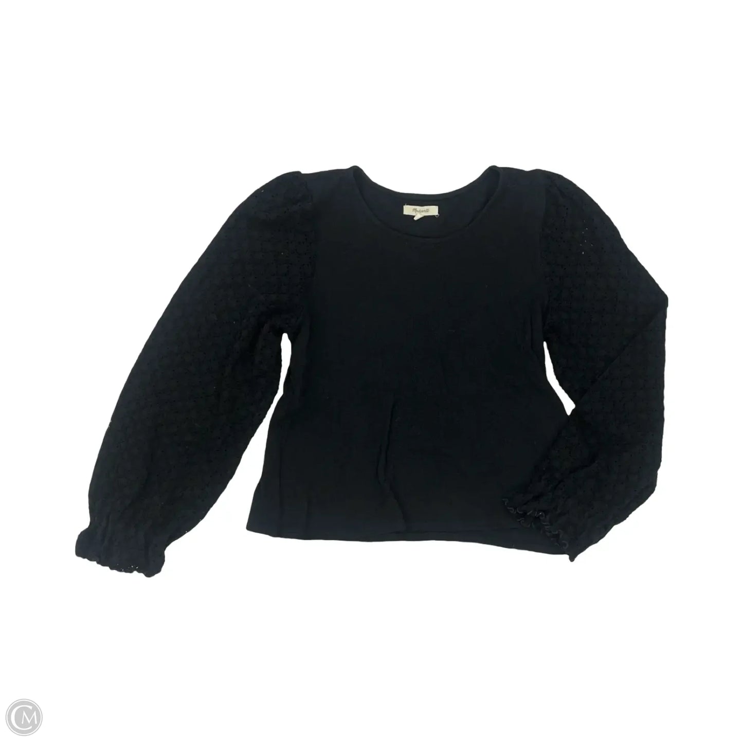 Top Long Sleeve By Madewell In Black, Size: L