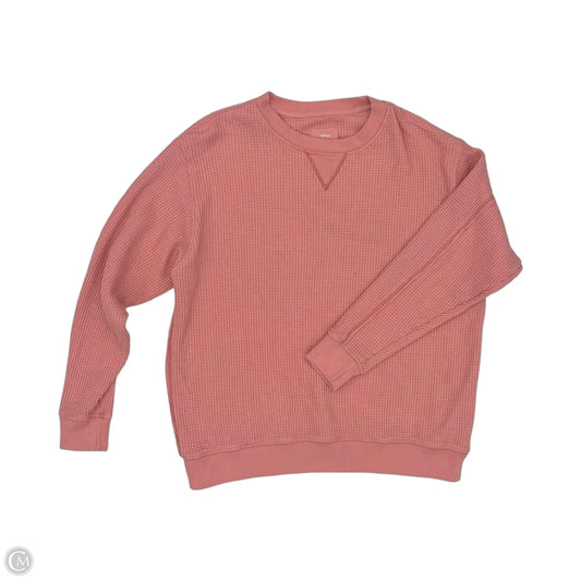 Top Long Sleeve By Aerie In Pink, Size: S