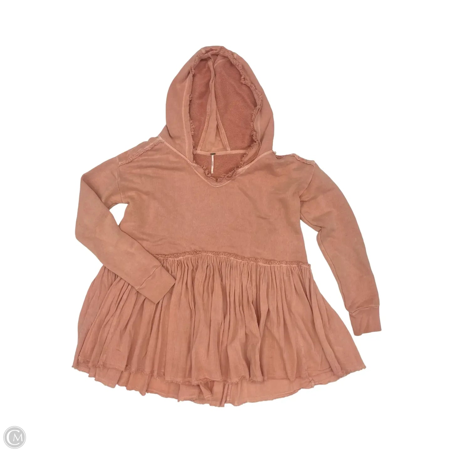 Top Long Sleeve By Free People In Orange, Size: M