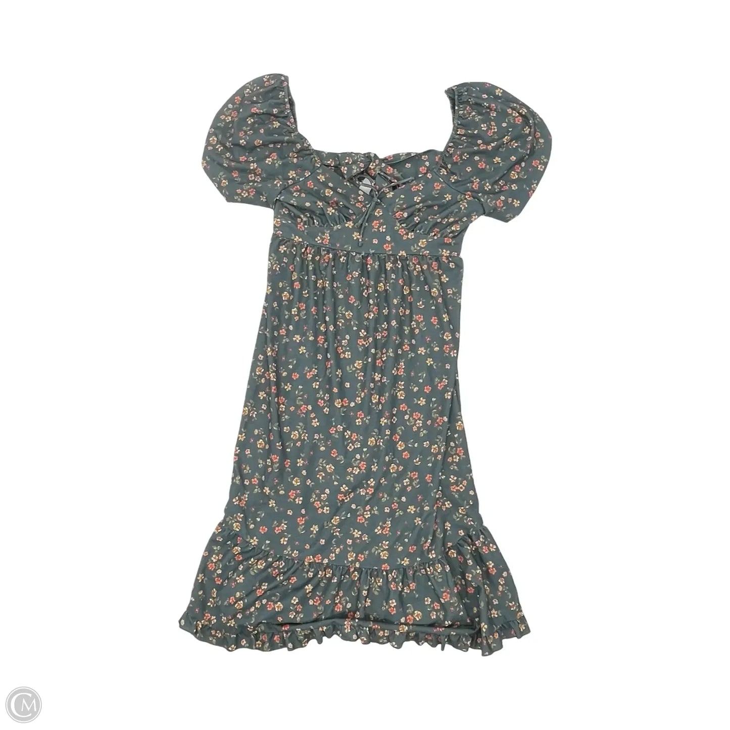 Dress Casual Midi By Originality In Floral Print, Size: Xl