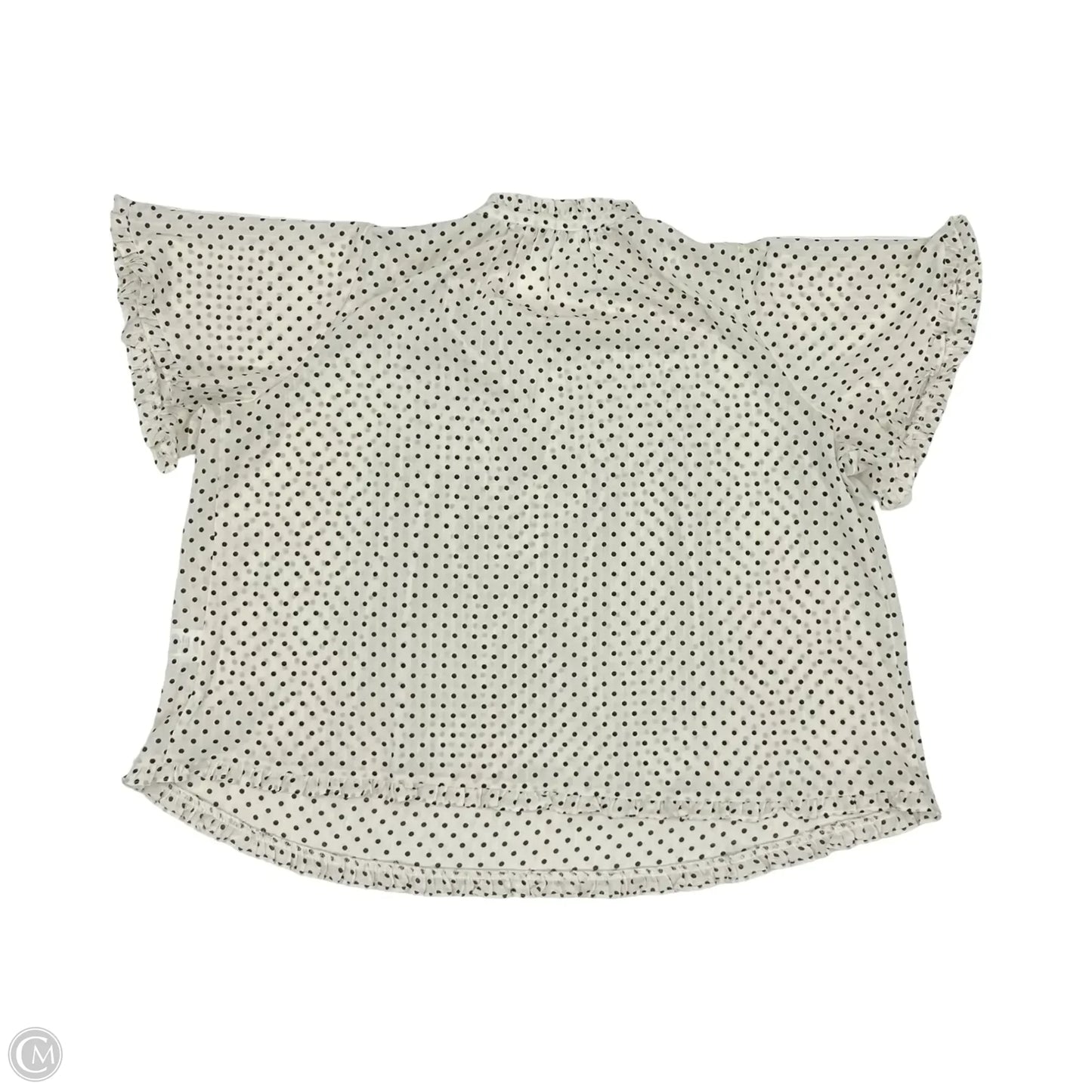 Blouse 3/4 Sleeve By Rose And Olive In Polkadot Pattern, Size: 1x