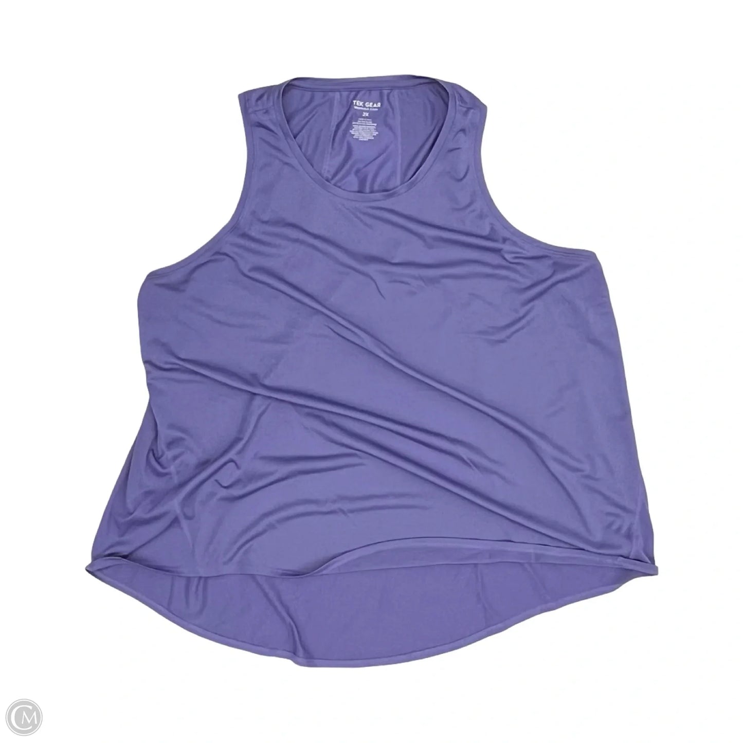 Athletic Tank Top By Tek Gear In Purple, Size: 2x