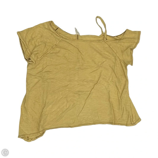 Top Short Sleeve By We The Free In Yellow, Size: S