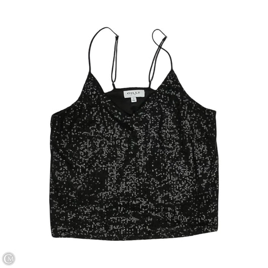 Blouse Sleeveless By Gilli In Black, Size: L