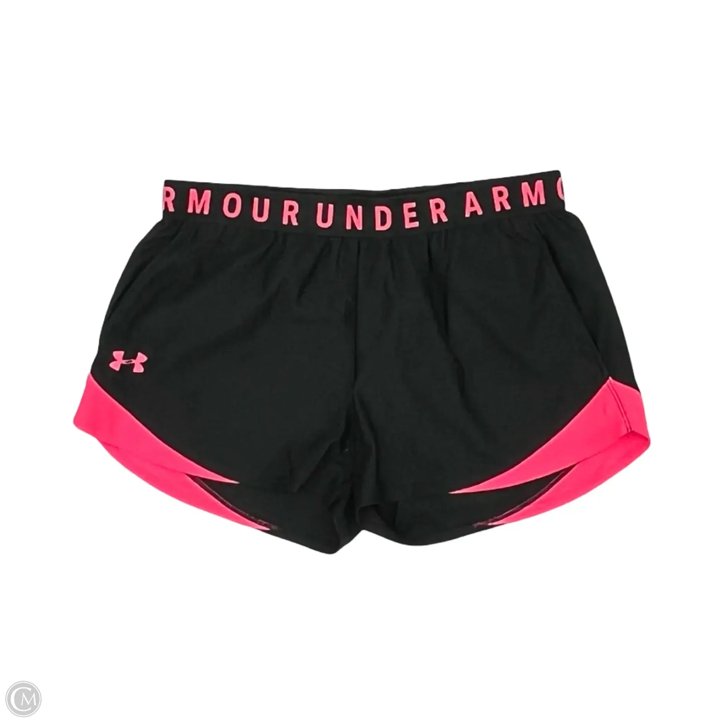 Athletic Shorts By Under Armour In Black & Pink, Size: M