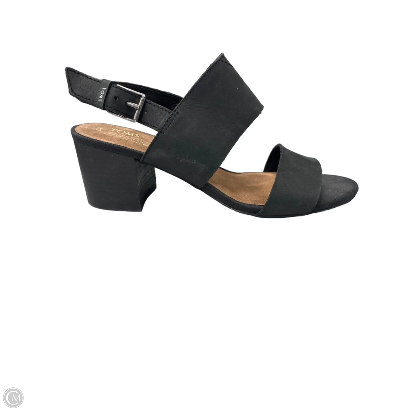 Sandals Heels Block By Toms In Black, Size: 9