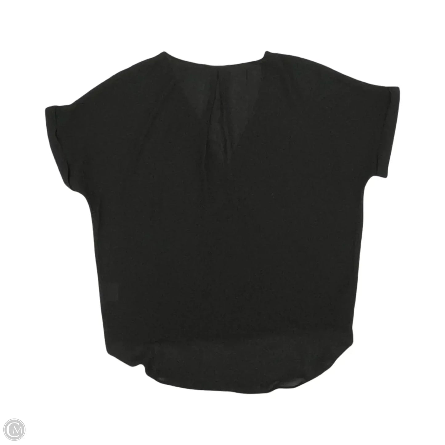 Blouse Short Sleeve By Lush In Black, Size: M