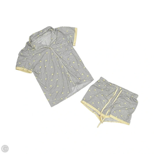 Pajamas 2pc By Rae Dunn In Grey & Yellow, Size: S