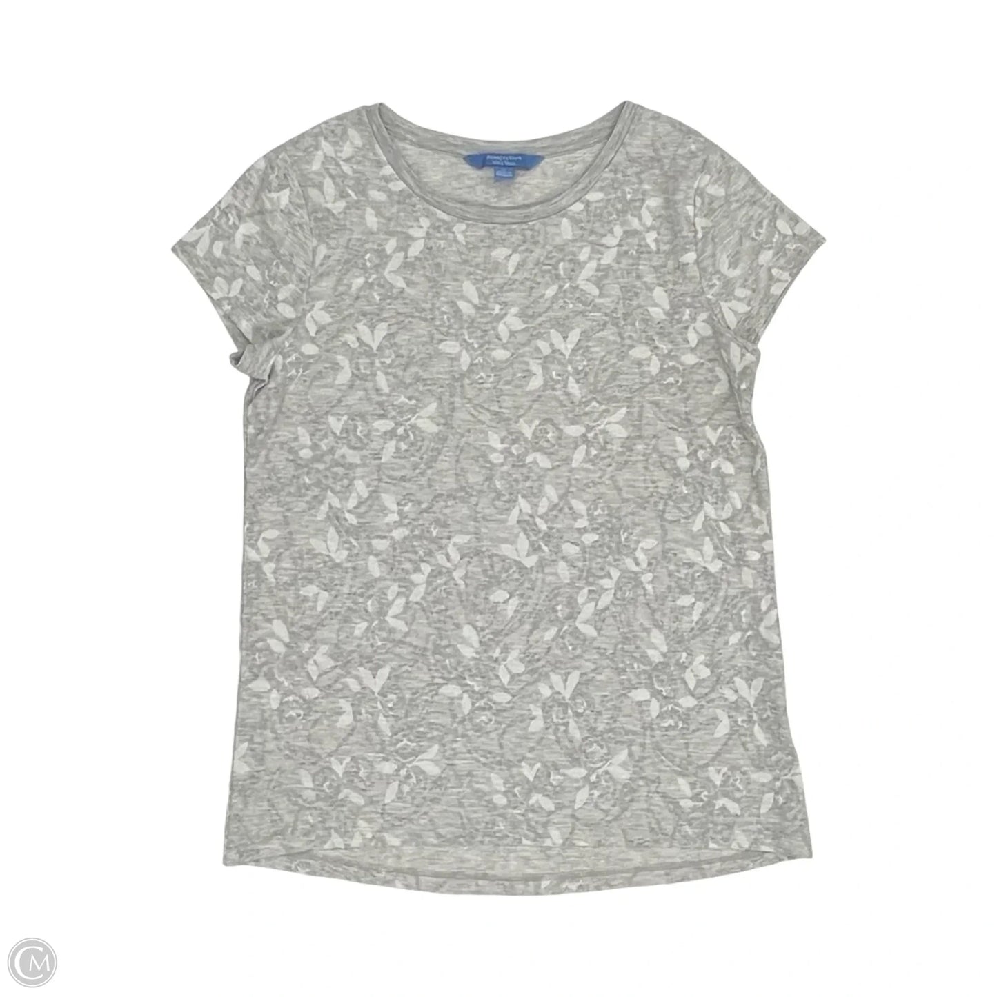 Top Short Sleeve By Simply Vera In Grey, Size: M