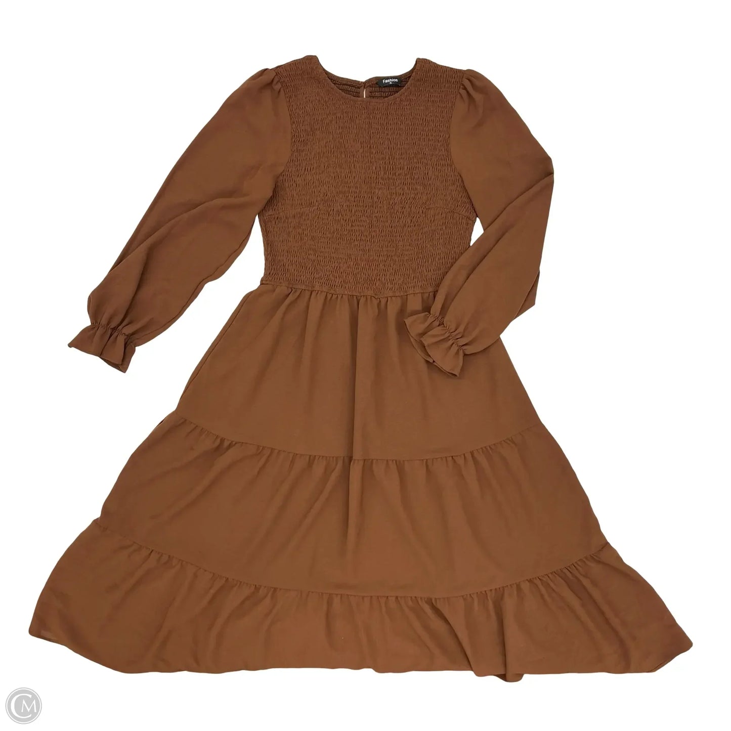 Dress Party Midi By Cmf In Brown, Size: Xl