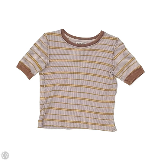 Top Short Sleeve By We The Free In Purple & Yellow, Size: Xs