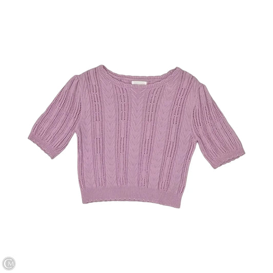 Sweater Short Sleeve By Clothes Mentor In Purple, Size: M