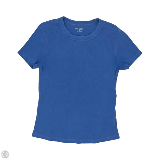 Top Short Sleeve By Old Navy In Blue, Size: S