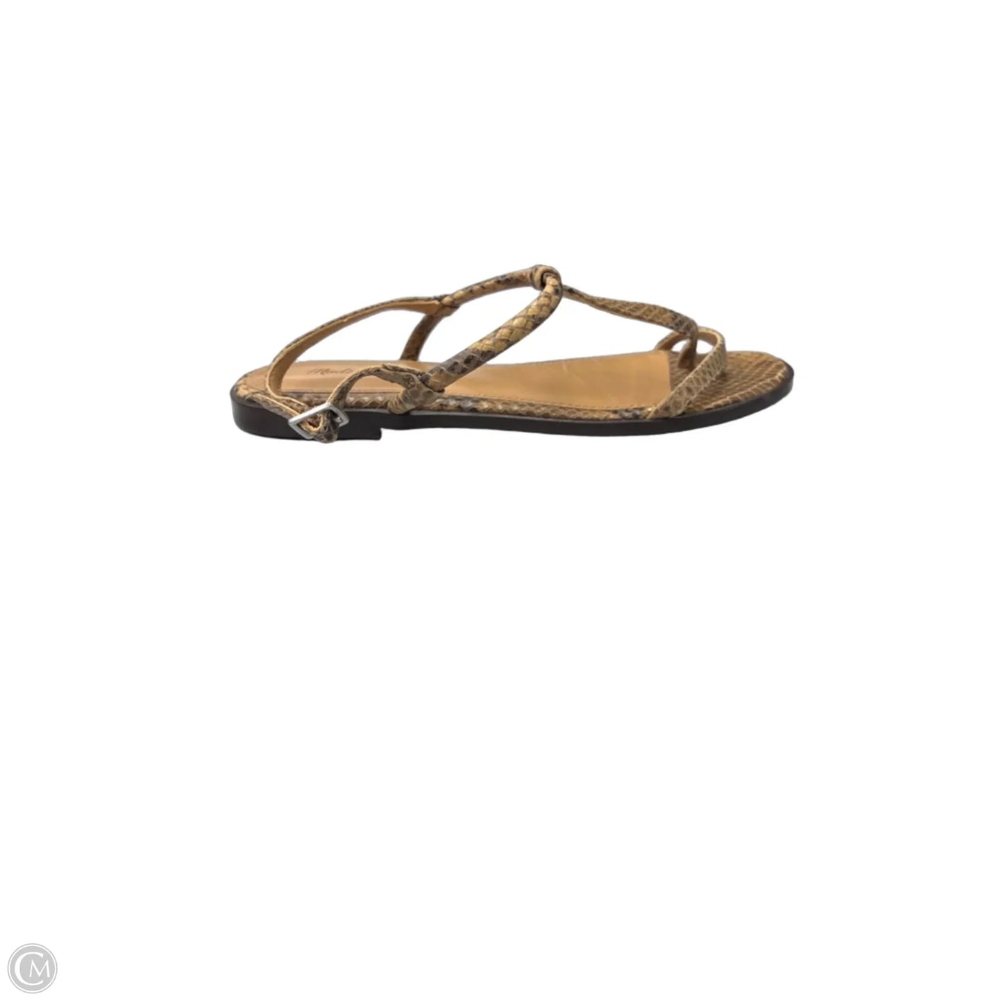 Sandals Flats By Madewell In Snakeskin Print, Size: 6.5