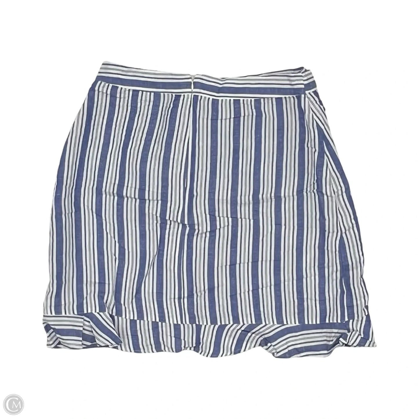 Skirt Mini & Short By Loft In Blue & White, Size: 14