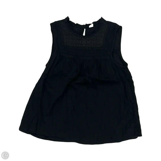 Blouse Sleeveless By Old Navy In Black, Size: M