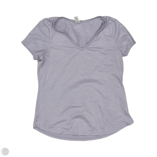 Athletic Top Short Sleeve By 90 Degrees By Reflex In Purple, Size: M