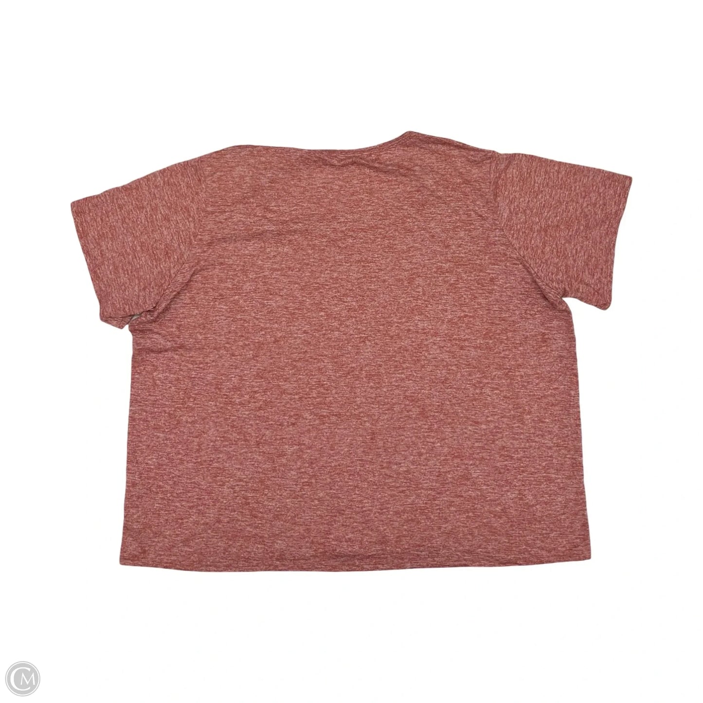 Athletic Top Short Sleeve By Nike In Red, Size: 3x