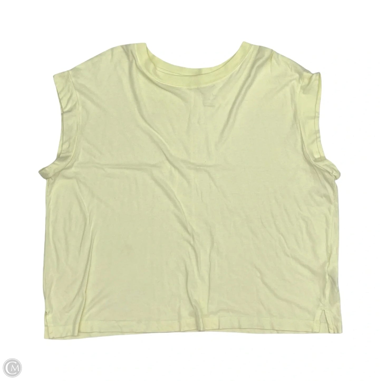 Top Short Sleeve By A New Day In Yellow, Size: Xxl