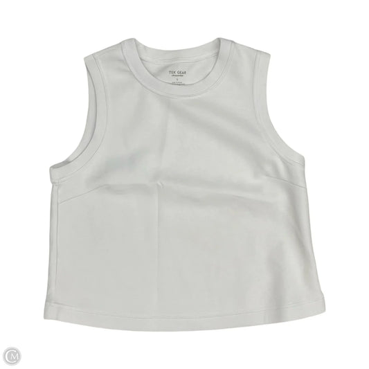 Athletic Tank Top By Tek Gear In White, Size: L