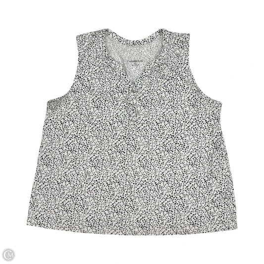 Top Sleeveless By Croft And Barrow In Multi-colored, Size: Xl