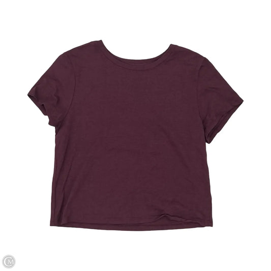 Top Short Sleeve By Old Navy In Purple, Size: L