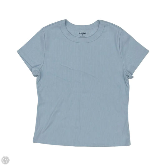 Top Short Sleeve By Old Navy In Blue, Size: L