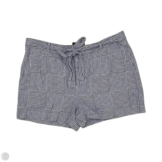Shorts By Banana Republic In Blue & Cream, Size: 14