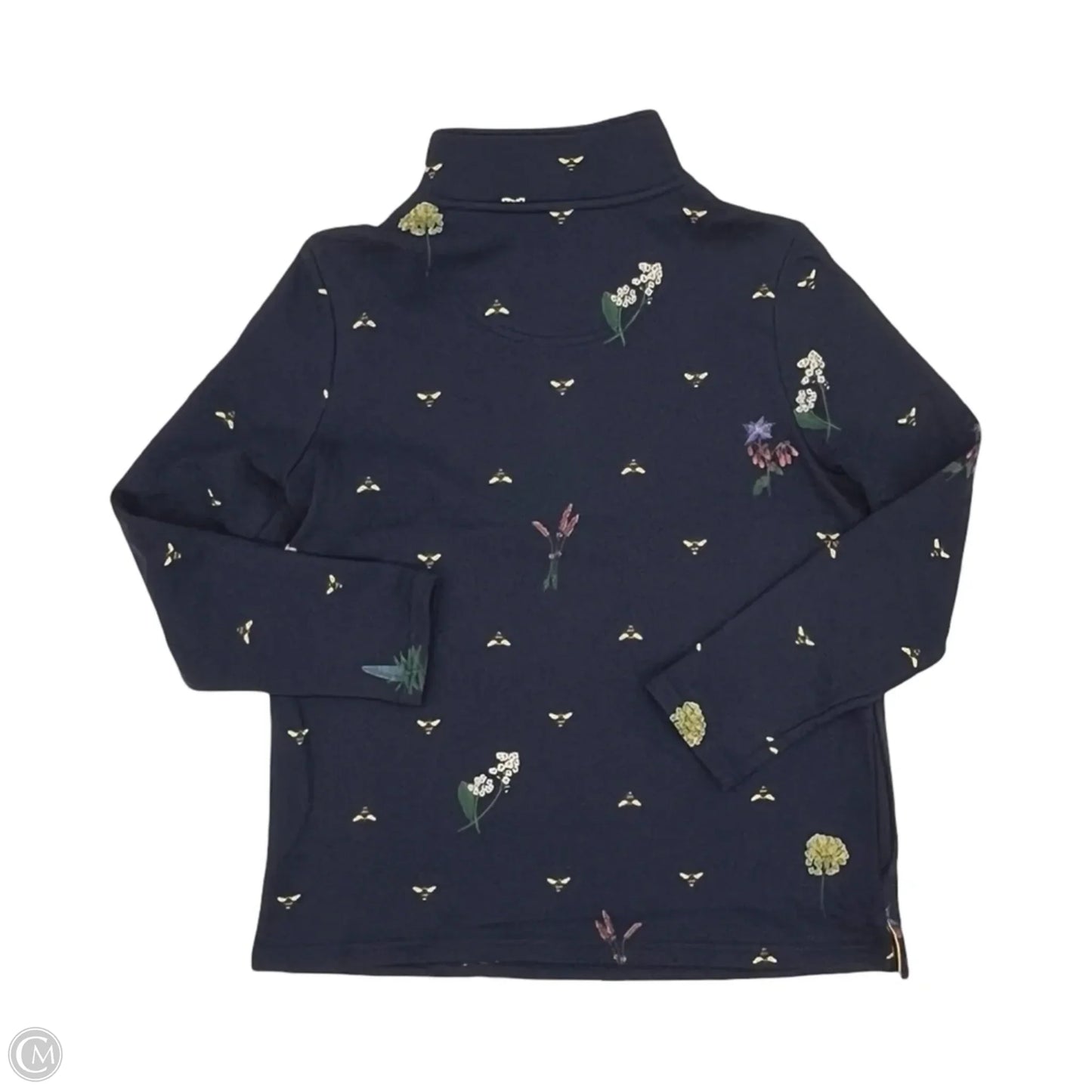 Sweatshirt Collar By Joules In Floral Print, Size: S