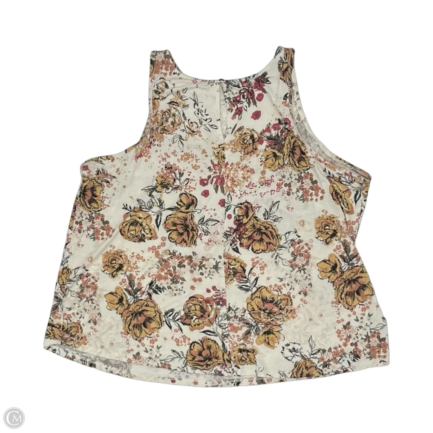 Top Sleeveless By Maurices In Floral Print, Size: 1x