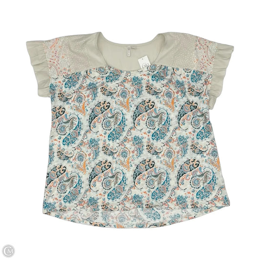 Blouse Sleeveless By Cato In Paisley Print, Size: 1x