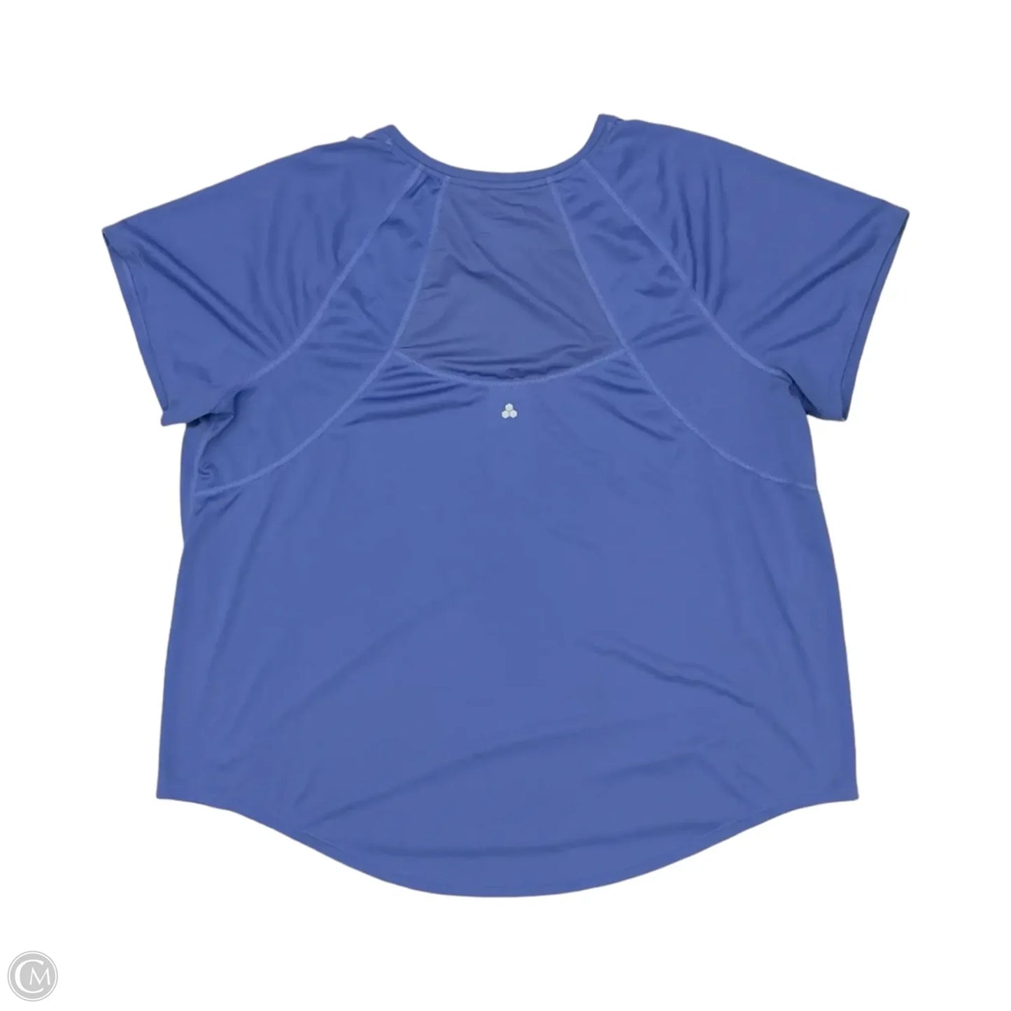 Athletic Top Short Sleeve By Tek Gear In Blue, Size: 2x