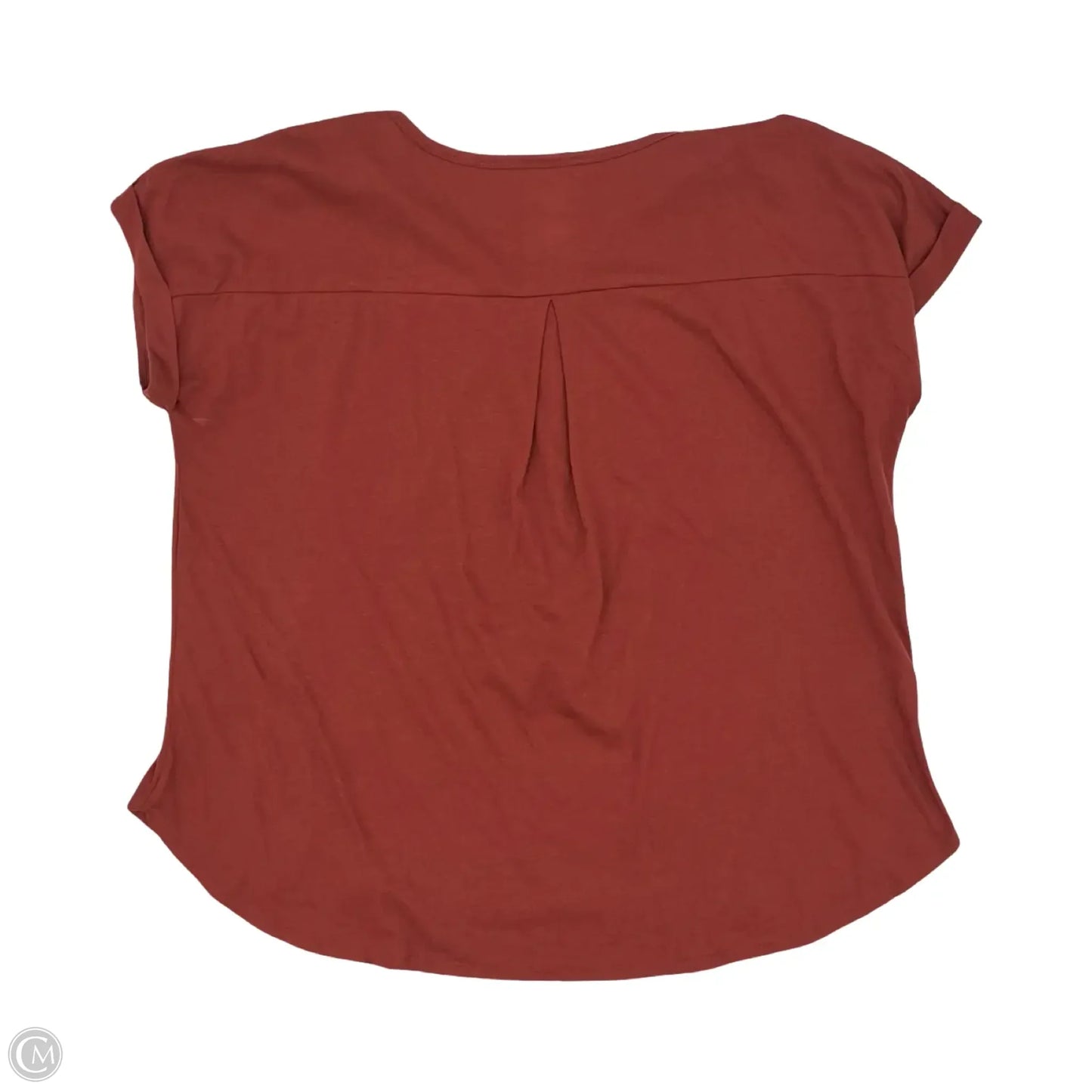Top Short Sleeve By Cato In Red, Size: 1x