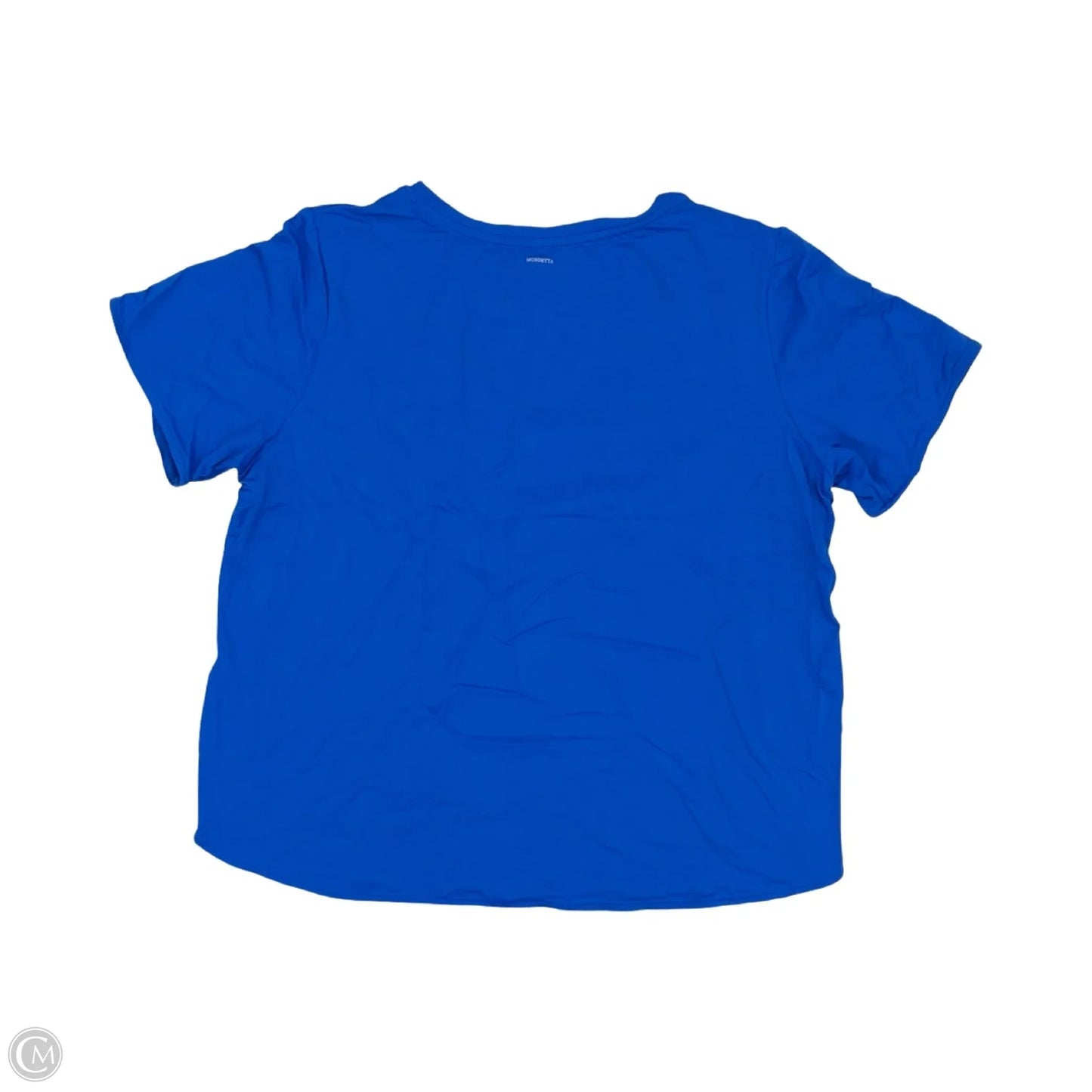Athletic Top Short Sleeve By Mondetta In Blue, Size: L