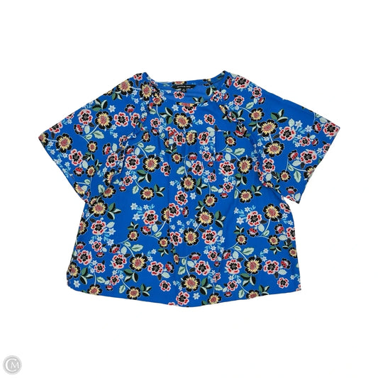 Blouse Short Sleeve By Zac And Rachel In Floral Print, Size: 2x