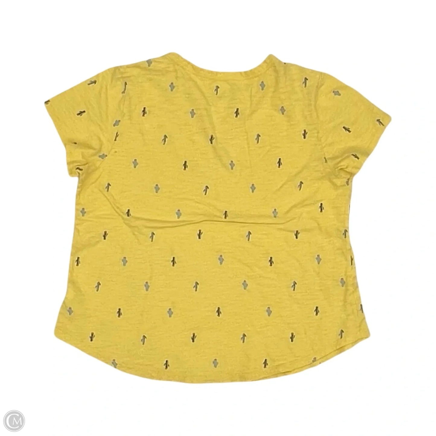 Top Short Sleeve By Old Navy In Yellow, Size: L
