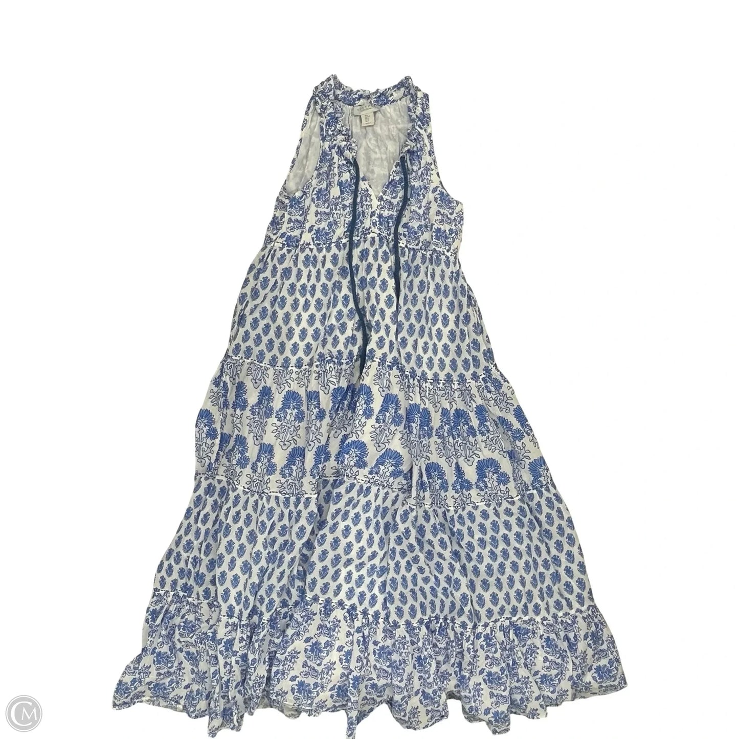 Dress Party Midi By Calypso St Barth In Blue & White, Size: S