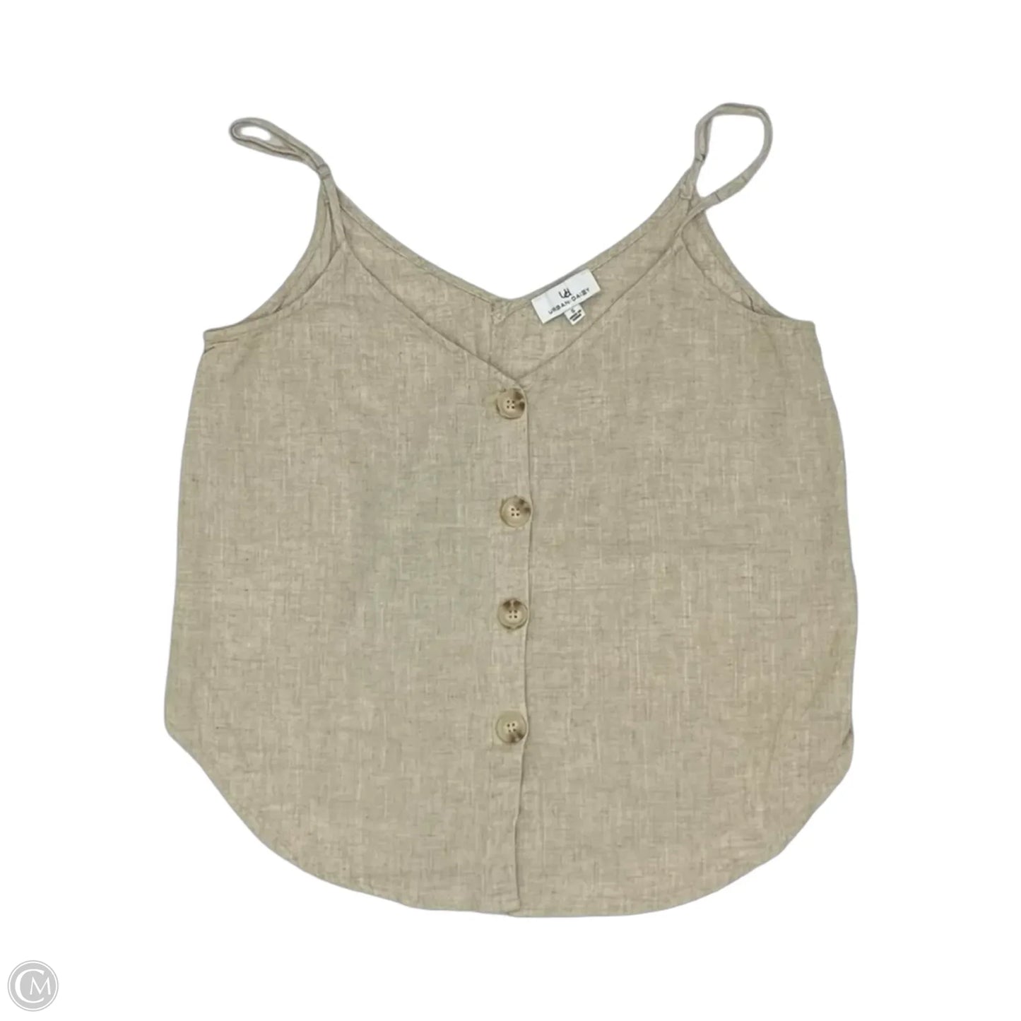 Blouse Sleeveless By Urban Daizy In Tan, Size: S