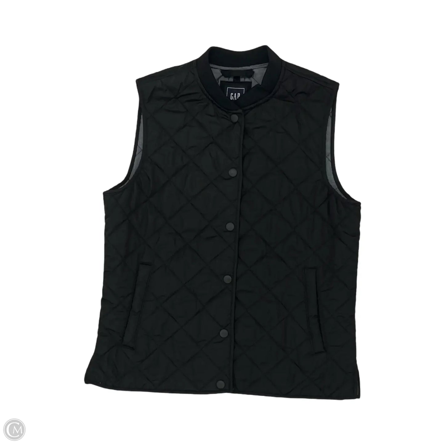 Vest Puffer & Quilted By Gap In Black, Size: S