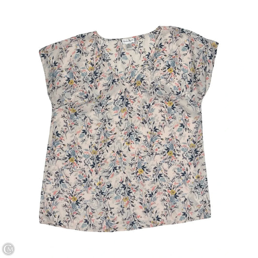 Blouse Short Sleeve By Motherhood In Floral Print, Size: S