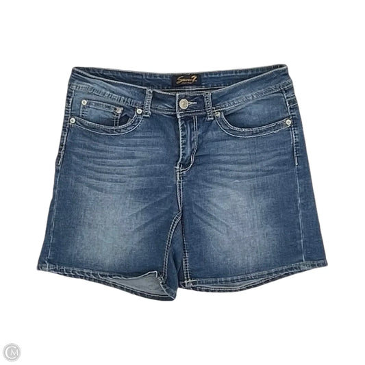Shorts By Seven 7 In Blue Denim, Size: 10